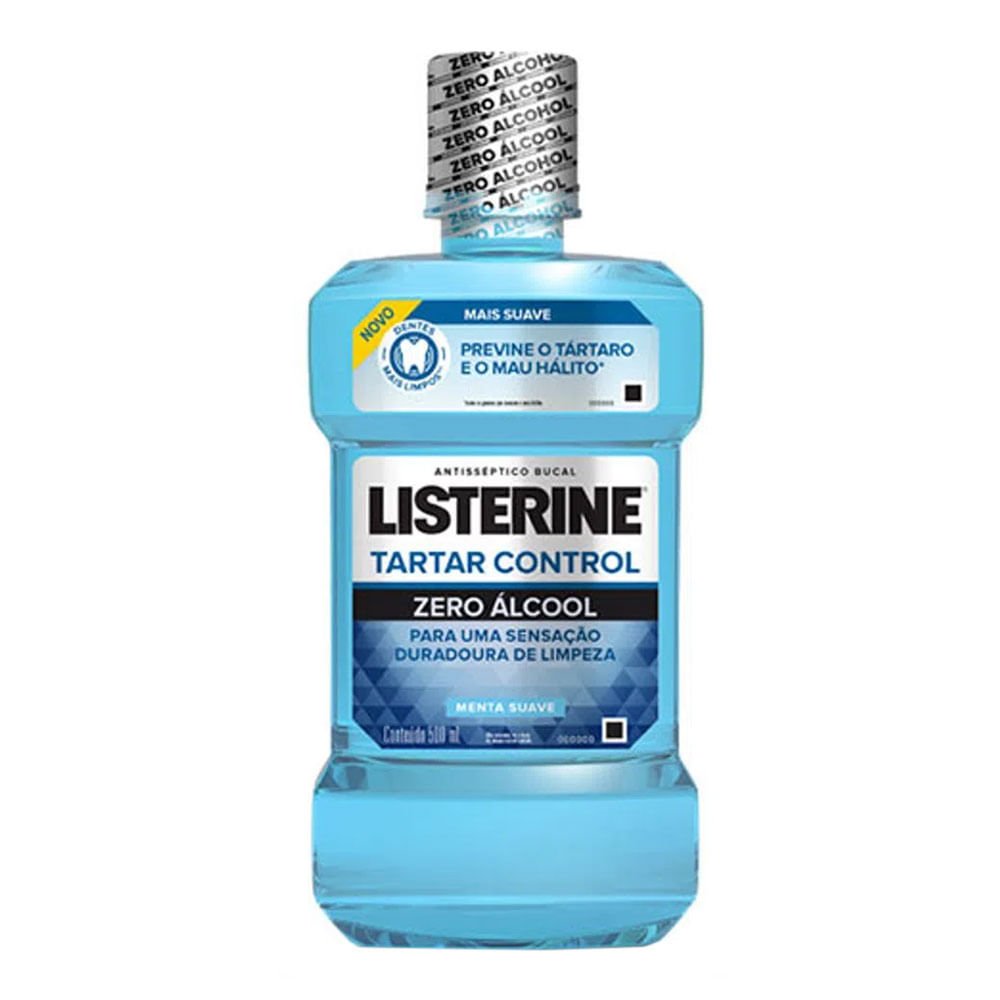 Enxaguante Bucal Sem Álcool Listerine Tartar Control 500ml