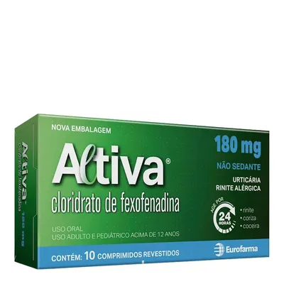 Altiva 180Mg Eurofarma Com 10 Comprimidos