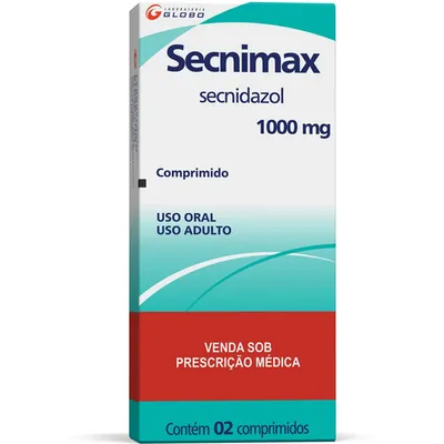 Secnimax 1000Mg Laboratório Globo 2 Comprimidos