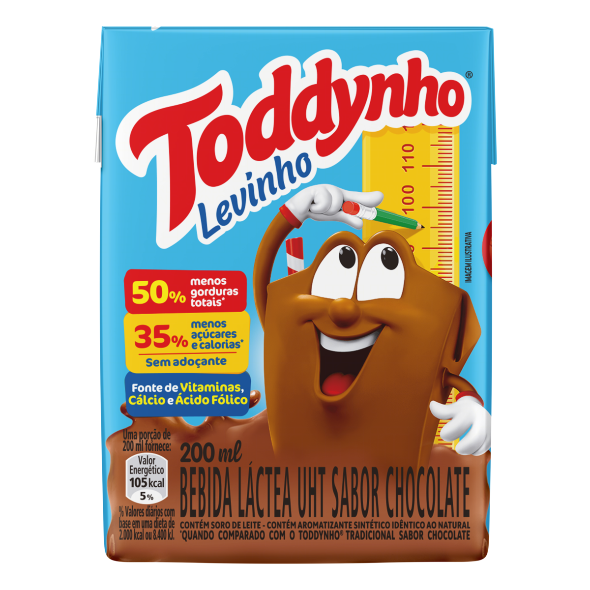 Achocolatado toddynho 200ml png