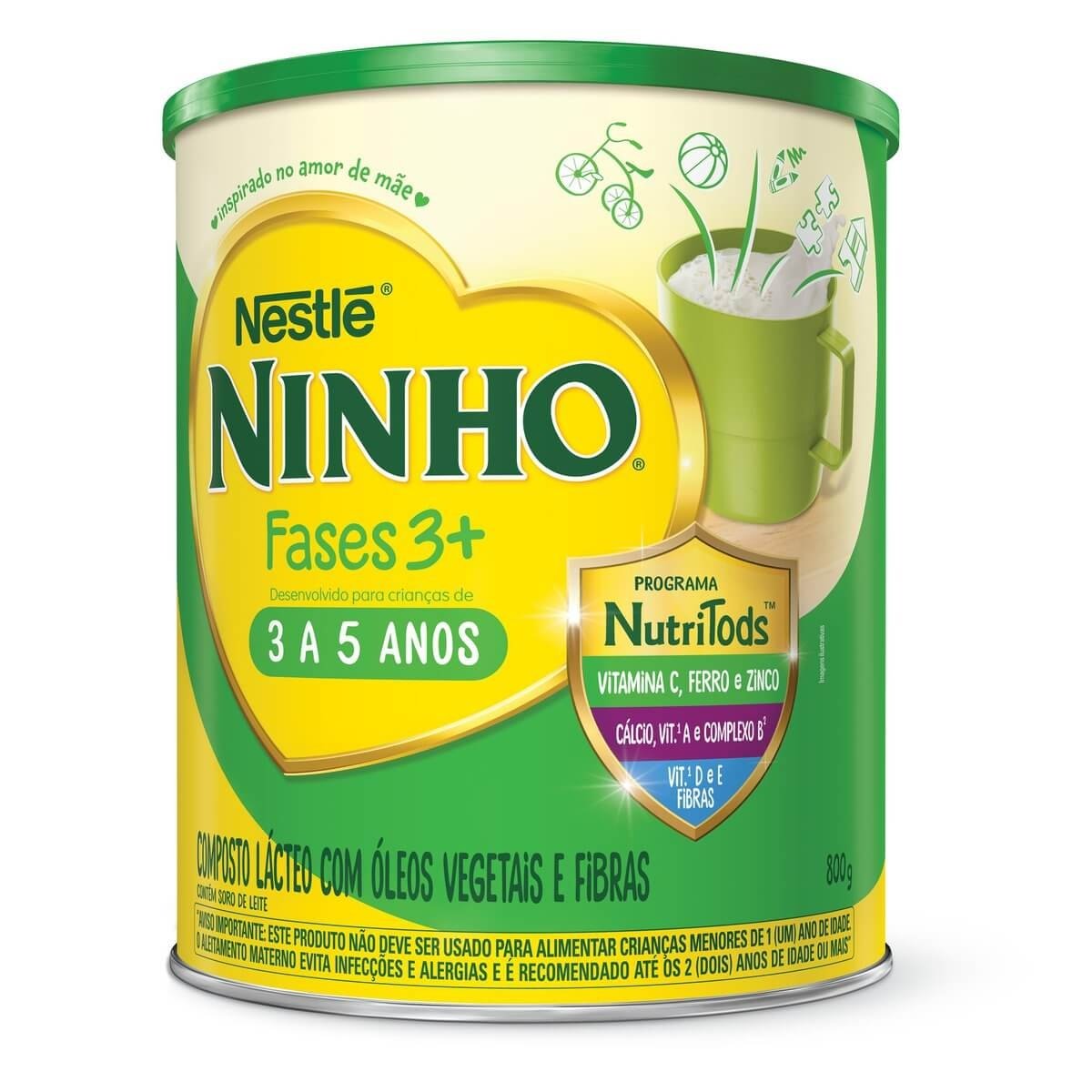 Composto Lácteo Fases 3 + Nestlé Ninho 800G