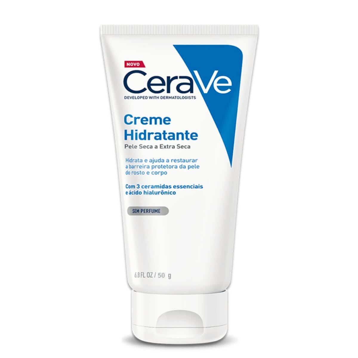 CeraVe Creme Hidratante Pele Seca Rosto e Corpo 50g