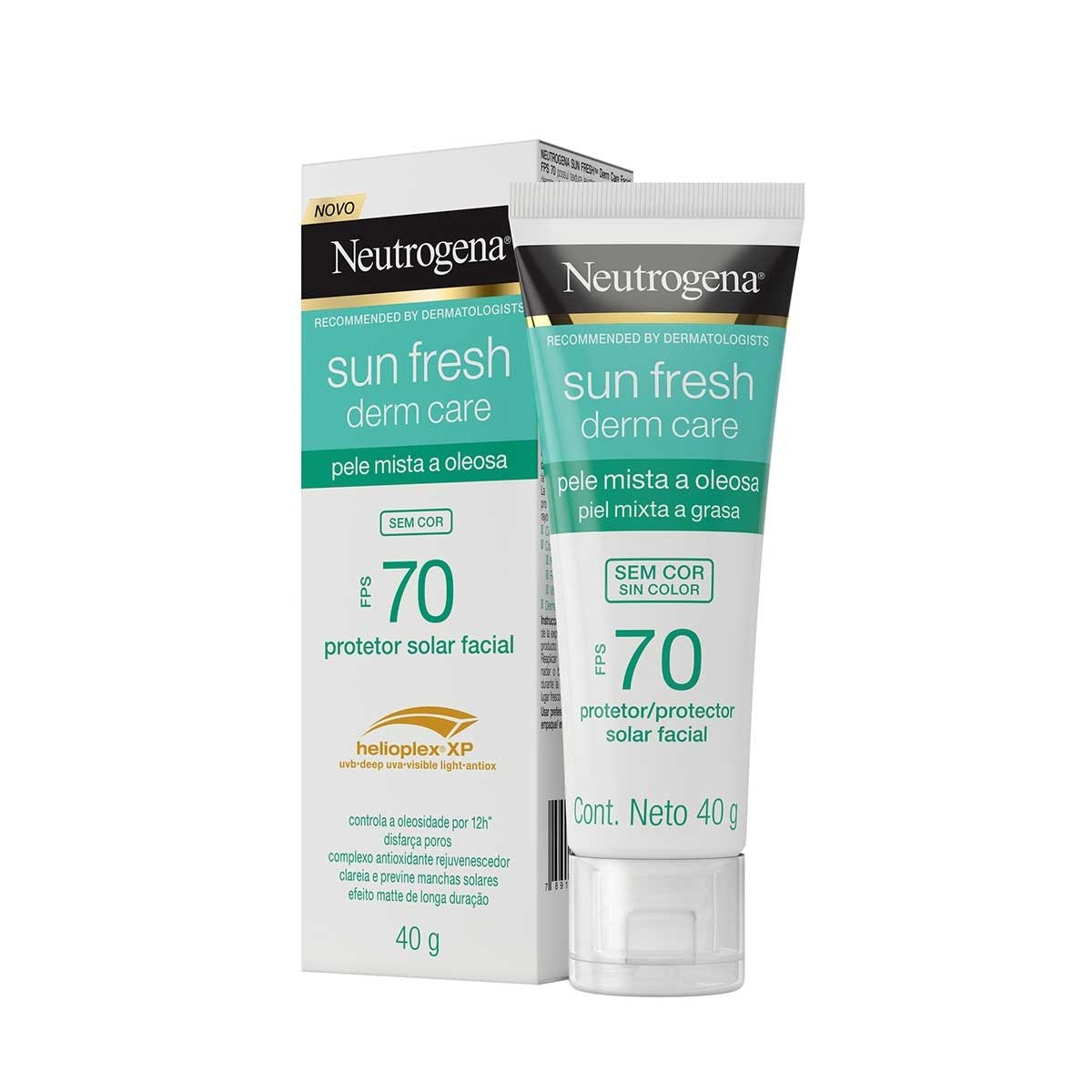 Protetor Solar Facial Neutrogena Sun Fresh FPS 70 40g