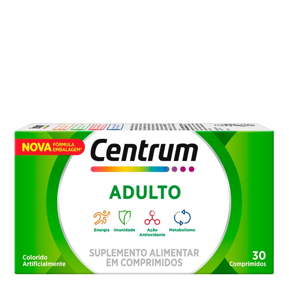 Suplemento Vitamínico Adulto Centrum Com 30 Cápsulas