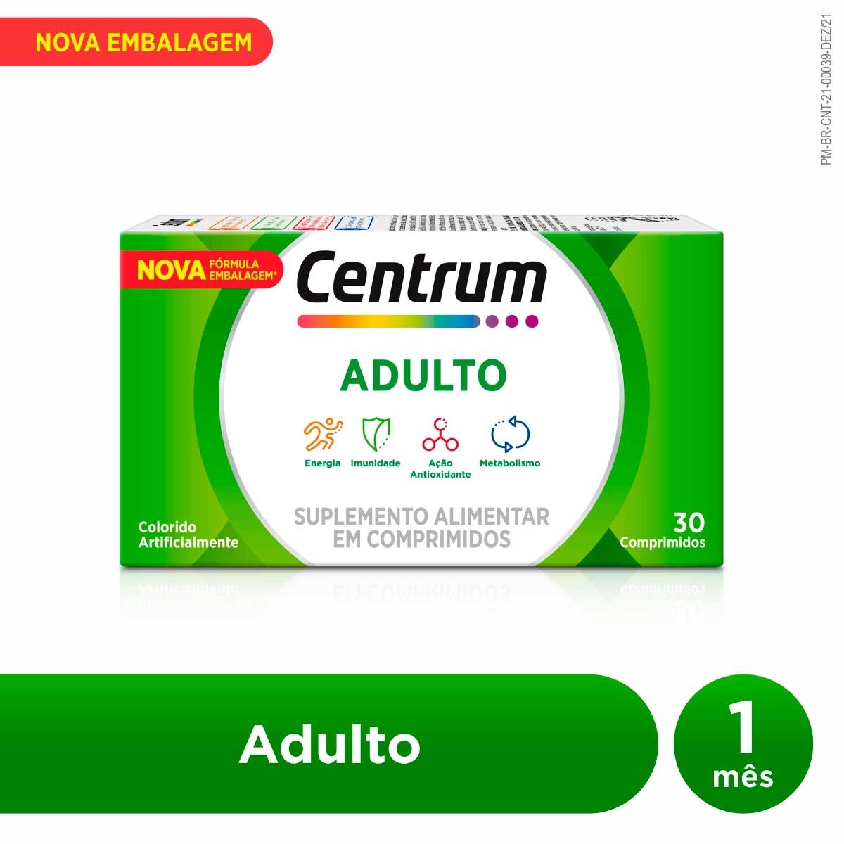 Suplemento Vitamínico Adulto Centrum Com 30 Cápsulas