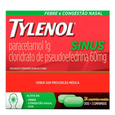 TYLENOL SINUS C/24CP (JOH)