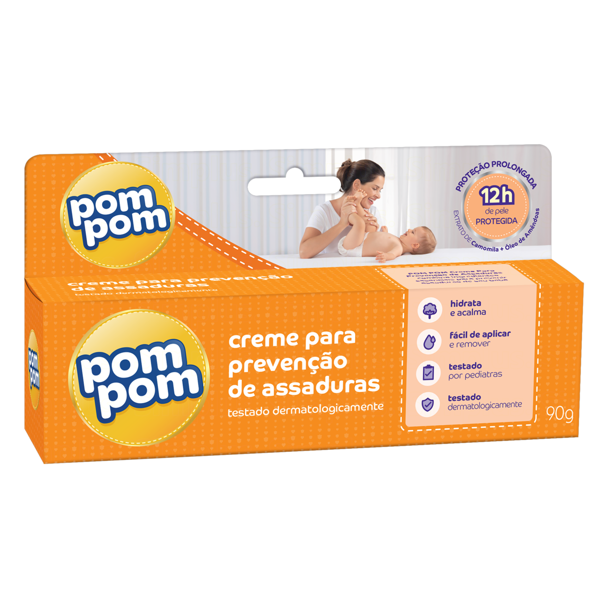 Creme Para Assaduras Amêndoas Pom Pom 90G