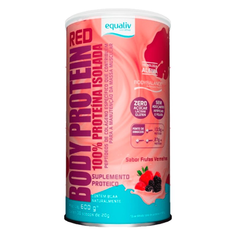 Body Protein Frutas Vermelhas Equaliv 600G