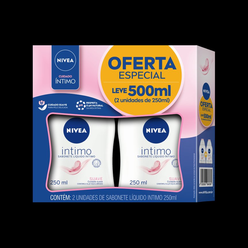 Sabonete Liquido Nivea Int Suave C/2Un 250ml