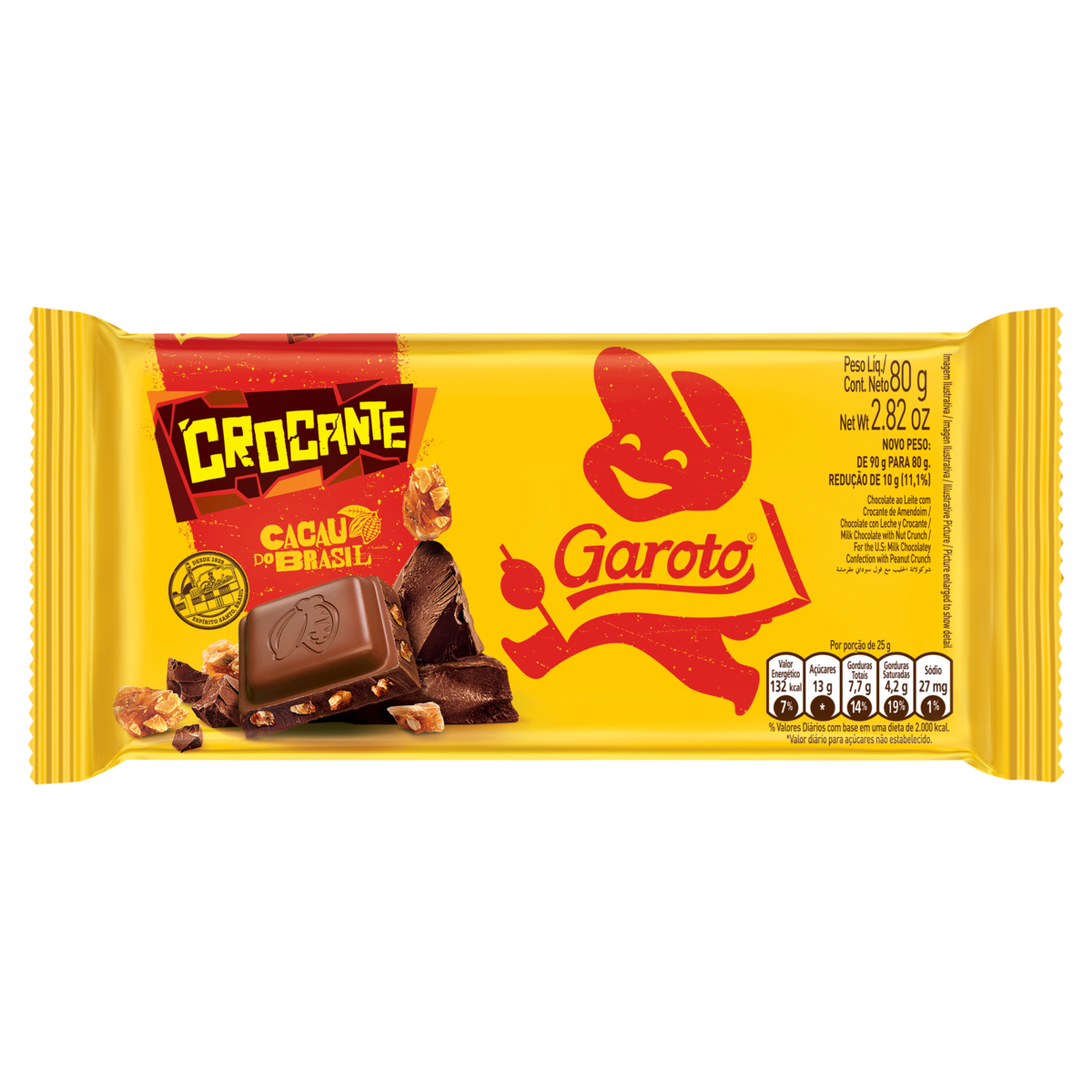 Chocolate Crocante Garoto 80G | Santo Remédio