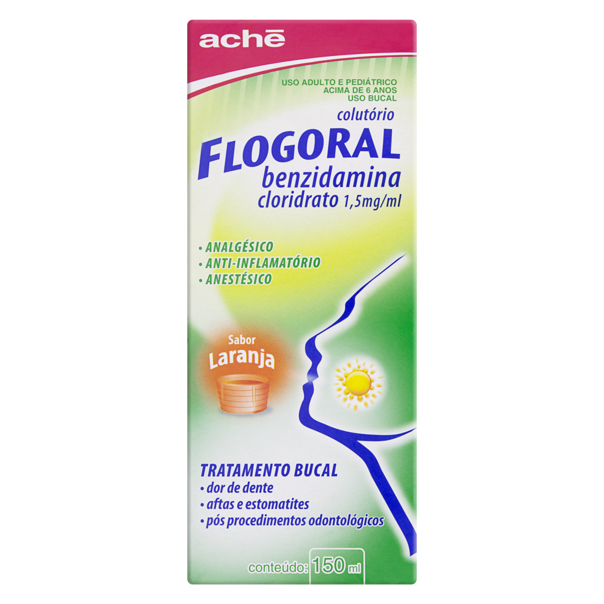 FLOGORAL COLUTORIO LARANJA C/150ML (ACH)