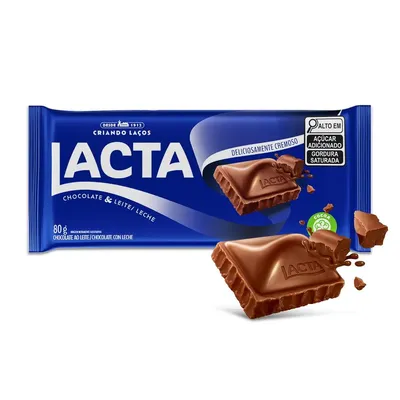 Chocolate Ao Leite Lacta 80G