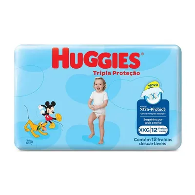 Fralda Huggies Tripla Proteção XXG 32 unidades