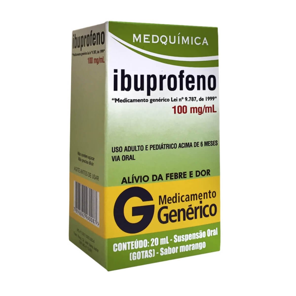 Ibuprofeno 100Mg Gotas Medquímica Com 20Ml