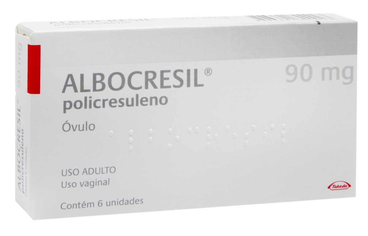 Albocresil 90mg 6 Ovulos Vaginais - TAKEDA