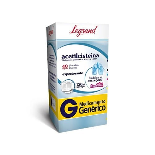 Acetilcisteína 40Mg/Ml Xarope Legrand Genérico 120Ml