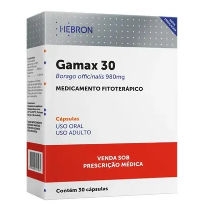 Gamax 980mg 30 Cápsulas Gelatinosas Moles - HEBRON