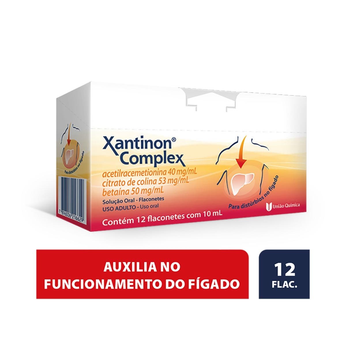 Xantinon Complex União Química 12 Flaconetes Com 10Ml