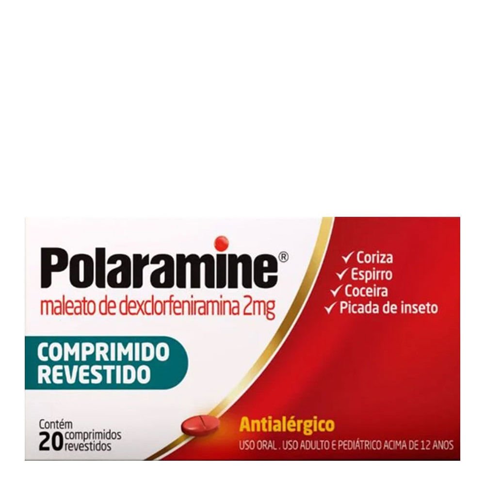 Polaramine 2Mg Hypera Caixa Com 20 Comprimidos