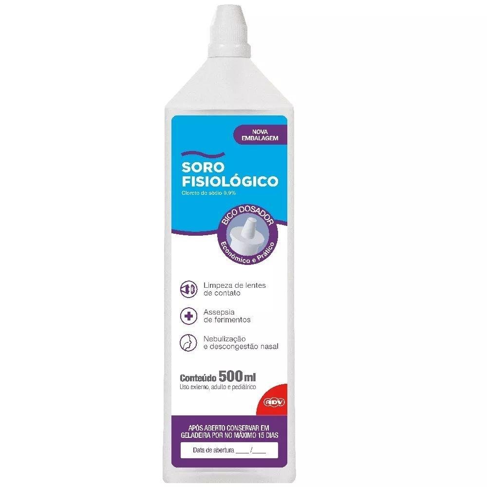 Solução Fisiológica 0,9 Pacotes Com 500ml