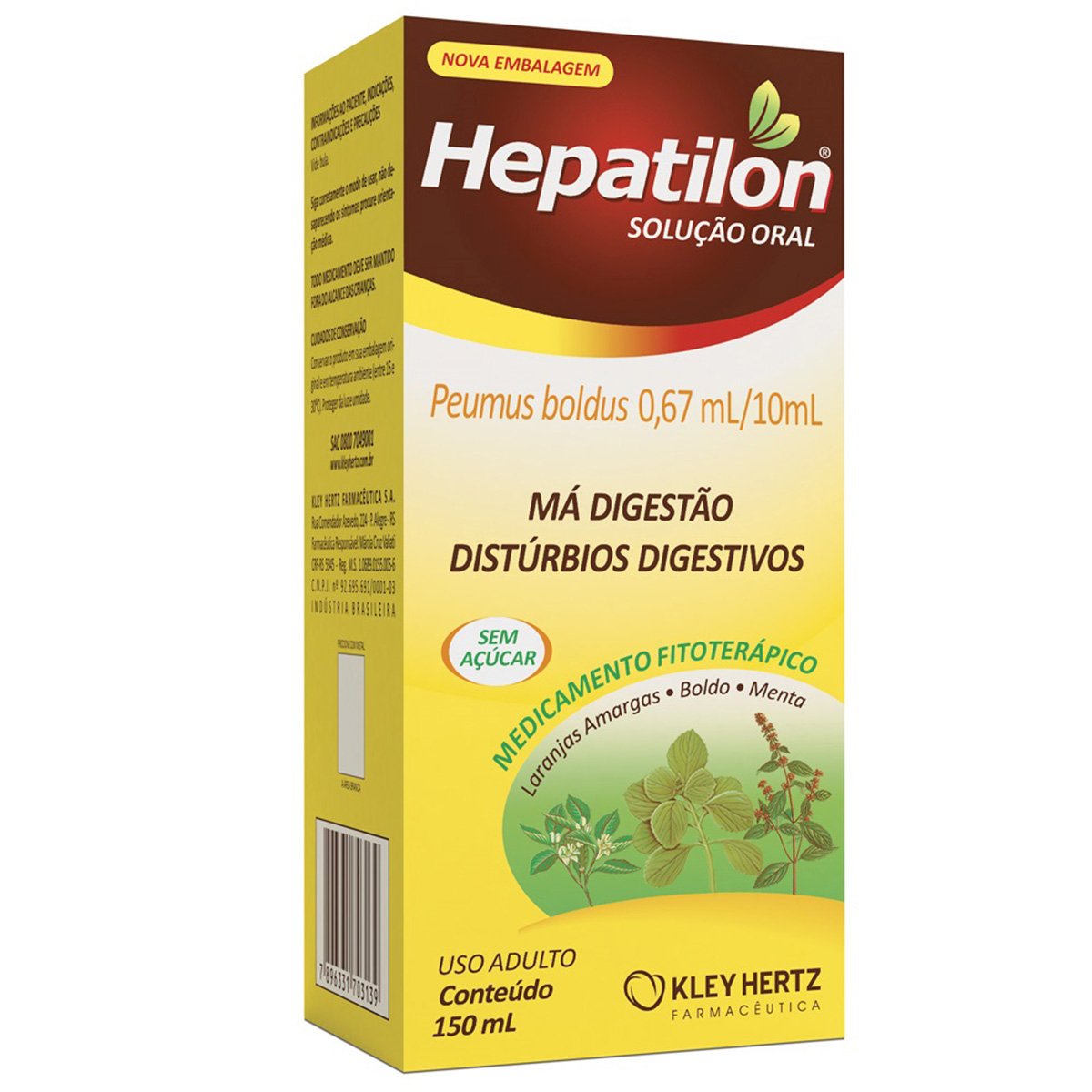 Hepatilon Líquido Com 150ml