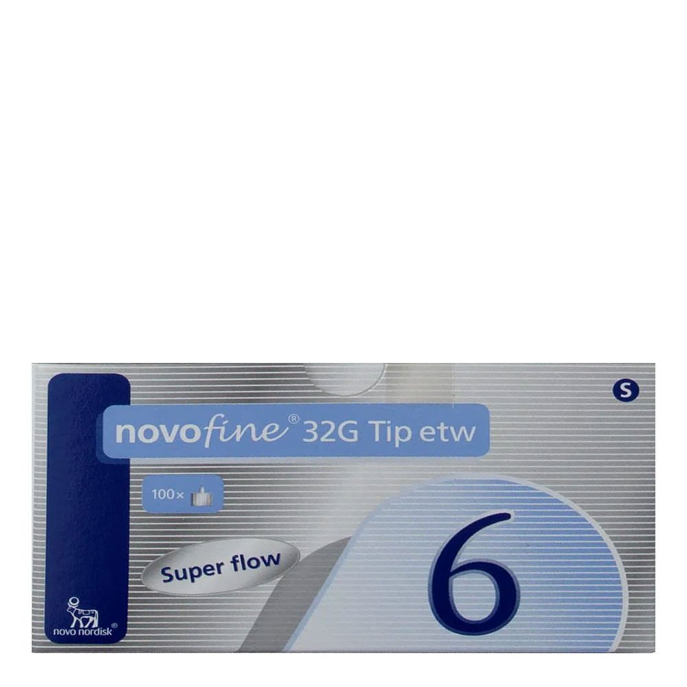 Agulha Novofine 32g 6mm 100un