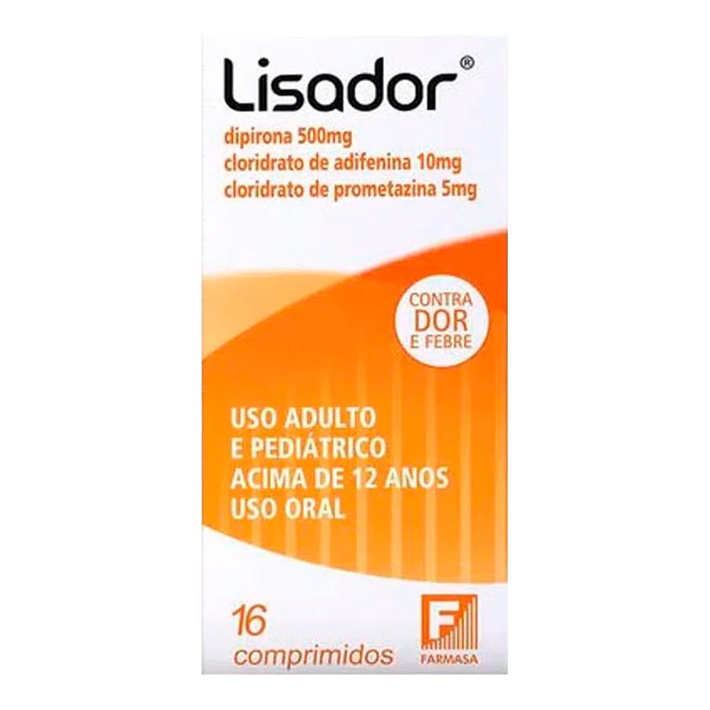 Lisador Caixa Com 16 Comprimidos