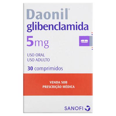 Daonil 5Mg Sanofi Caixa Com 30 Comprimidos