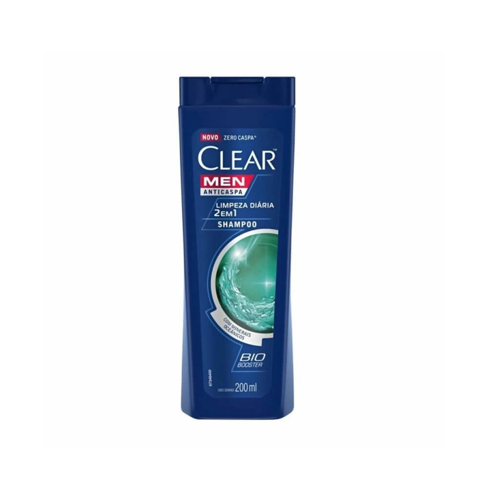 Shampoo Anticaspa Clear Men Limpeza Diária Frasco 400ml