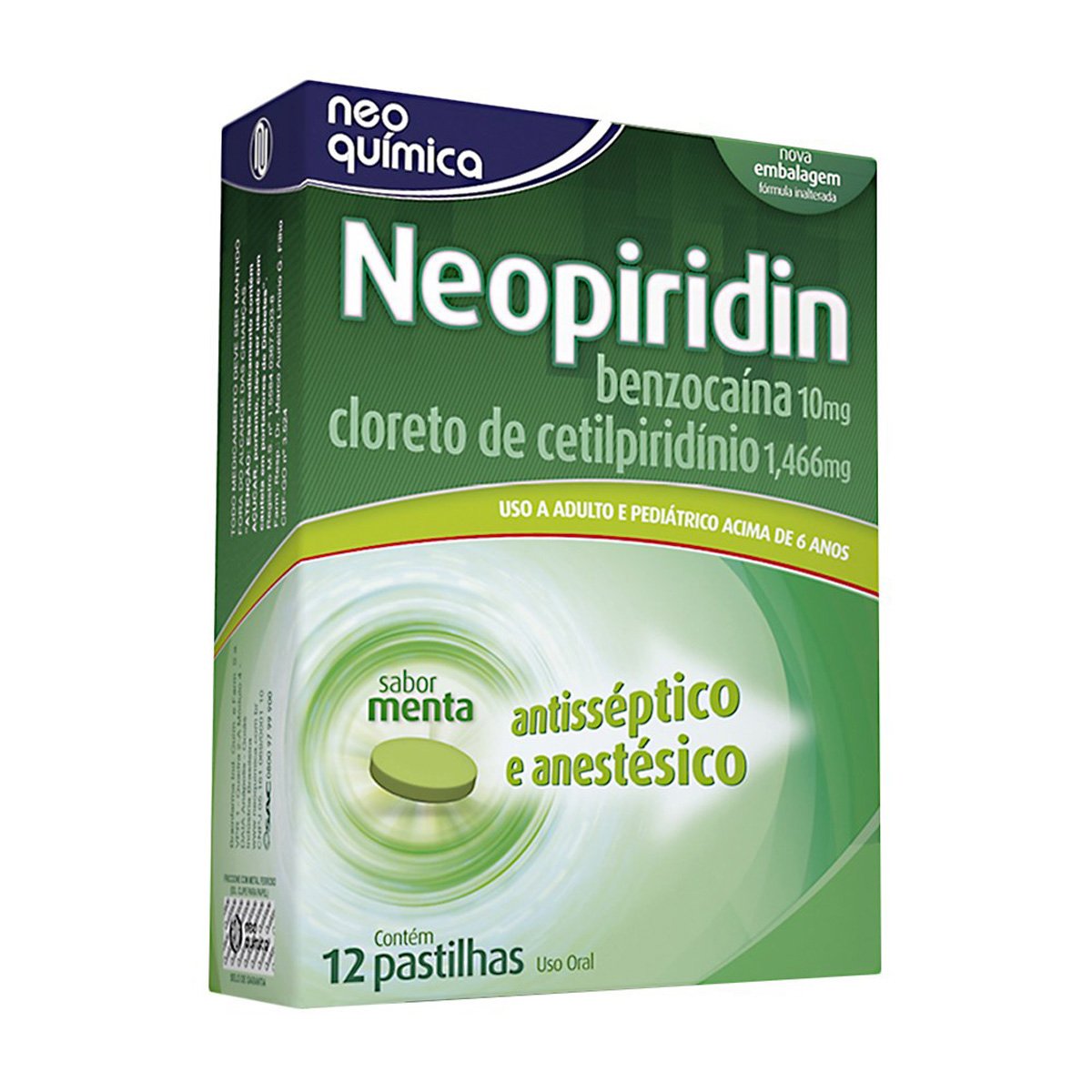 Neopiridin Menta 12 Past - Neo