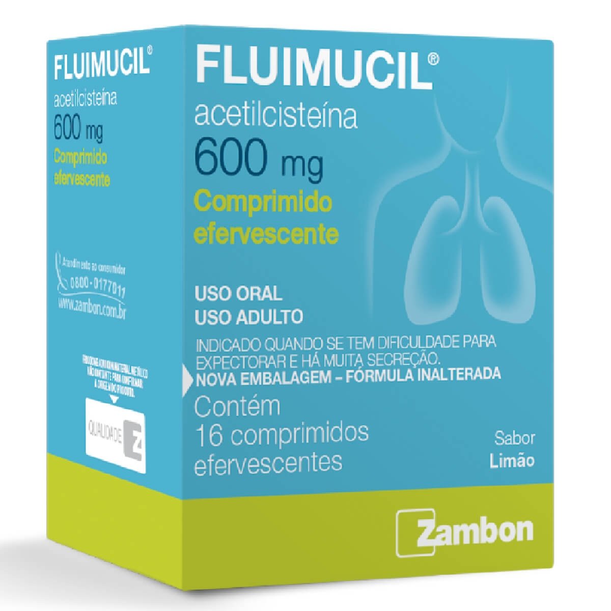 FLUIMUCIL 600MG 16 COMP. EFERVECENTES