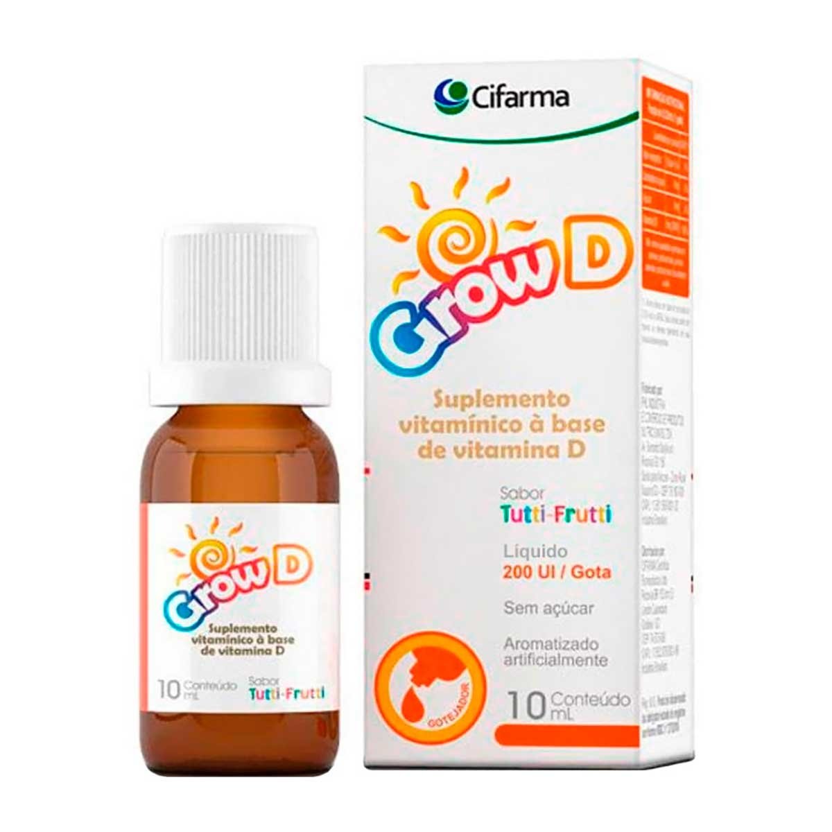 Vitamina Grow D Com 10ml