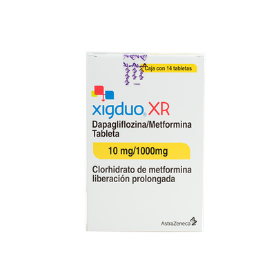 Xigduo Xr 10Mg + 1000Mg Astrazeneca 30 Comprimidos