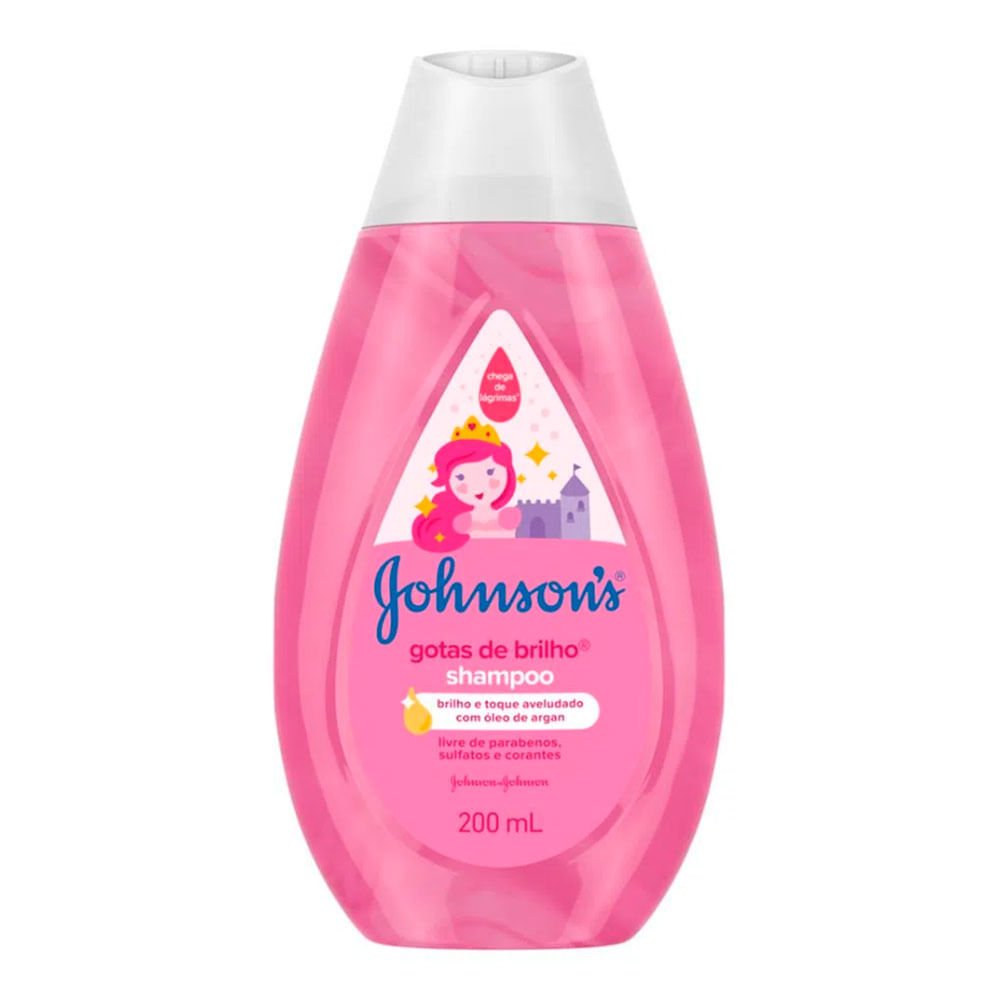 Shampoo Hidratante Johnson's Gotas de Brilho Kids 200ml