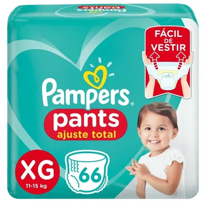 Fralda Pants Ajuste Total Xg Pampers 66Un