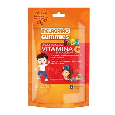 Melagrião Vit C Kids Gummies 30 unidades - CATARINENSE