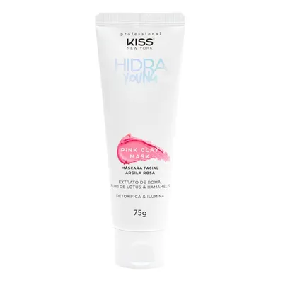 Máscara Facial Argila Rosa Kiss New York Hidra Young 75g