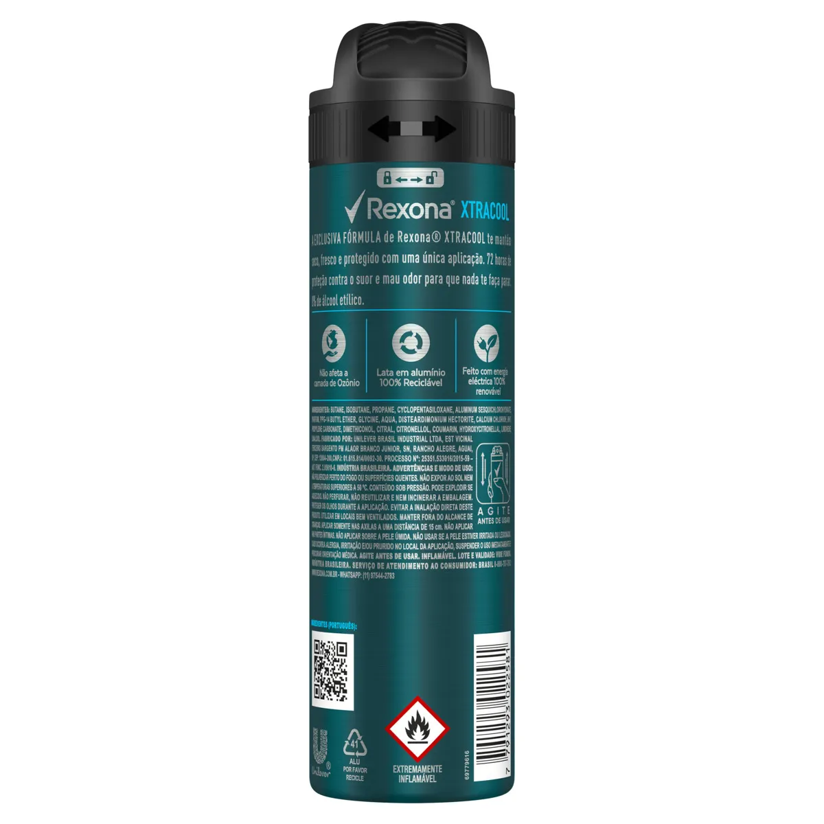 Desodorante Aerosol Rexona X Tracool Com 90g