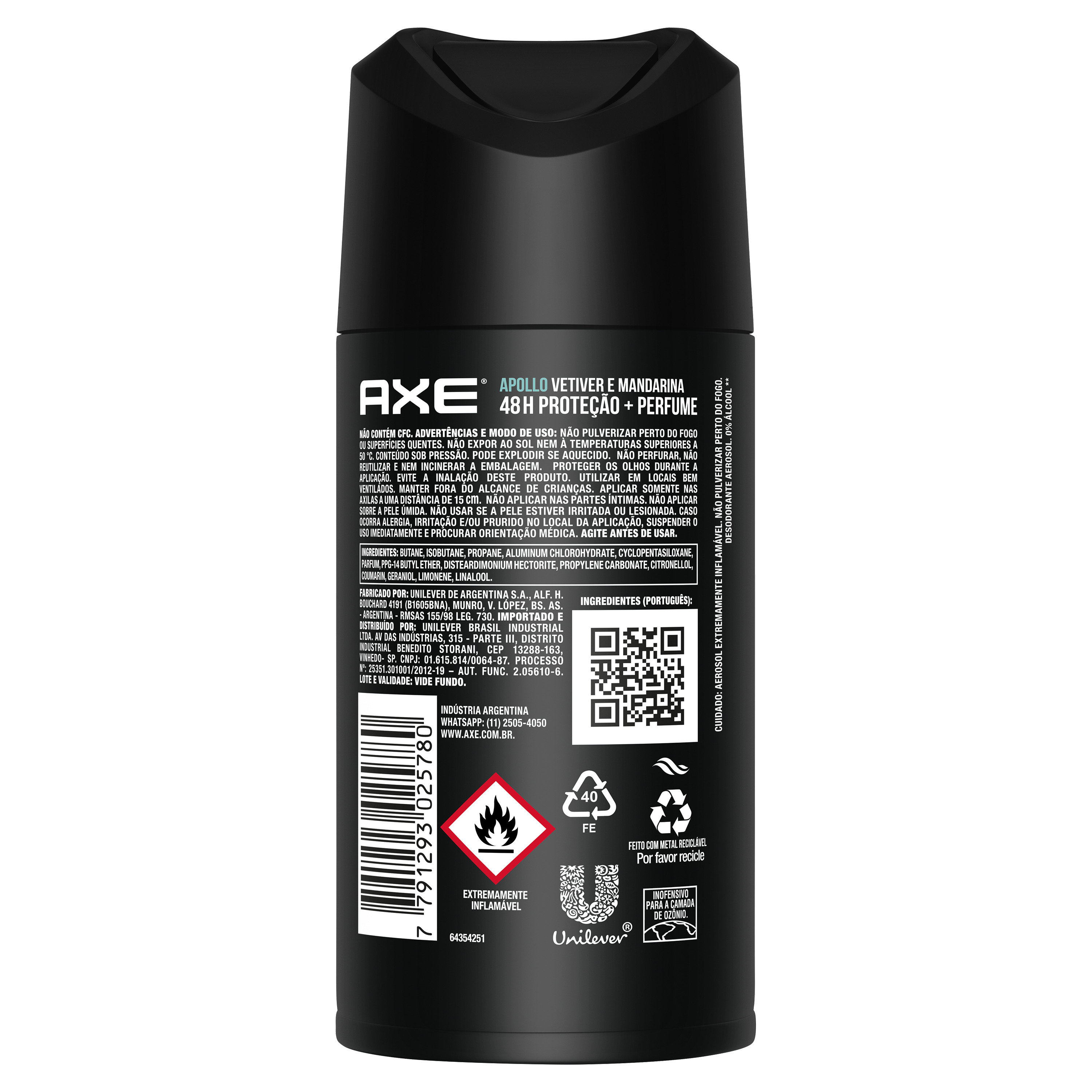 Desodorante Axe Body Spray Apollo 96G