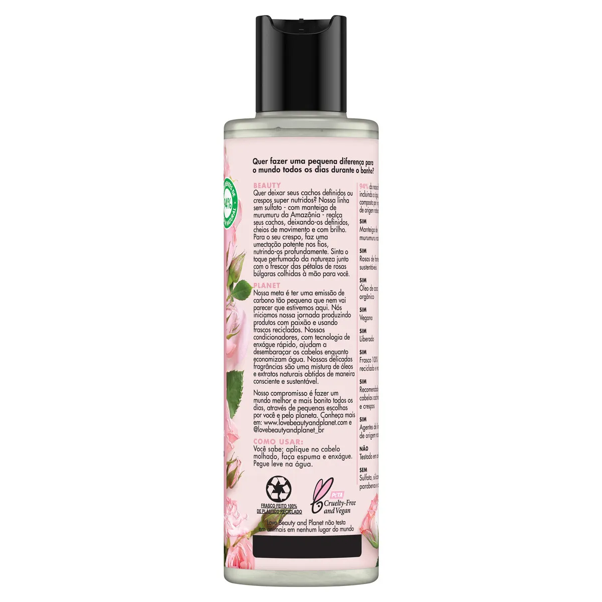 Shampoo Love Beauty & Planet Cachos e Crespos Lindos 300ml