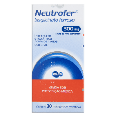 Neutrofer 300Mg Ems Sigma Pharma Caixa Com 30 Comprimidos