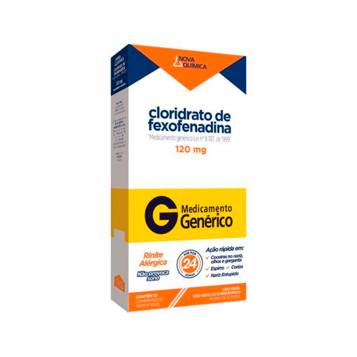 FEXOFENADINA 120MG 10 COMPRIMIDOS