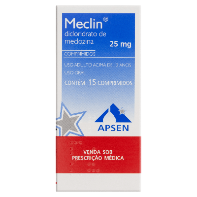 Meclin25Mg Apsen Caixa Com 15 Comprimidos