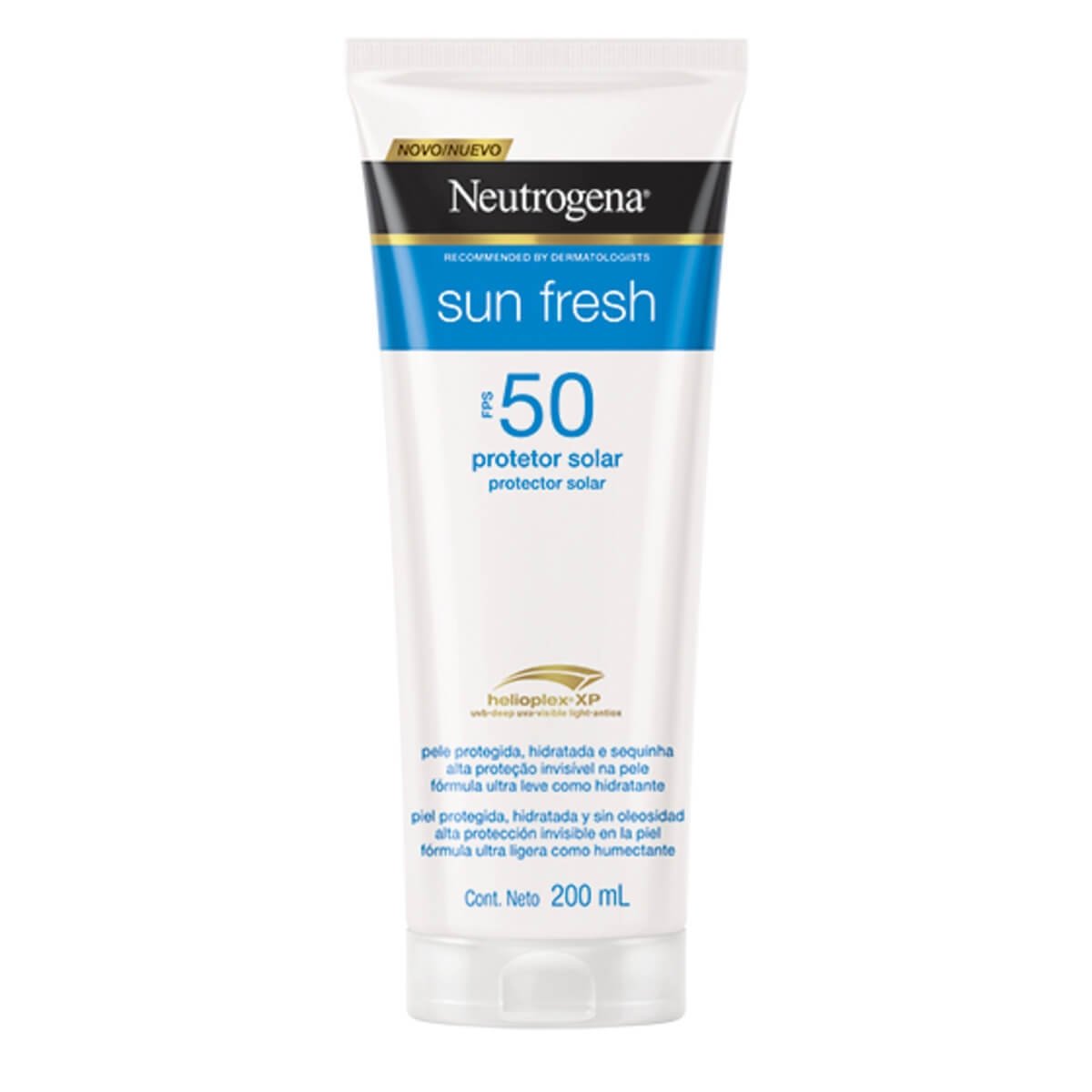 Protetor Solar Fps 50 Neutrogena Sun Fresh Bisnaga 200Ml