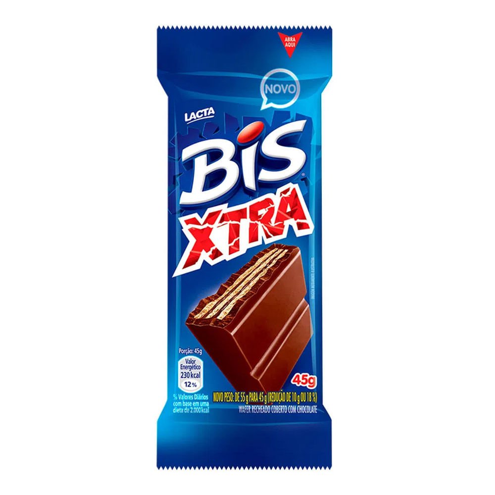 Bis Xtra Ao Leite Lacta 45G