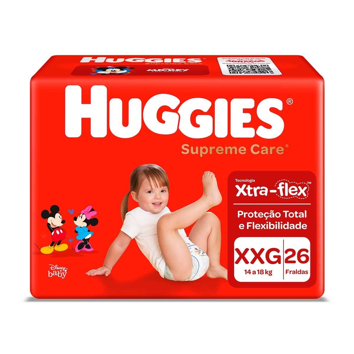 Fralda Supreme Care Huggies Xxg 26Un