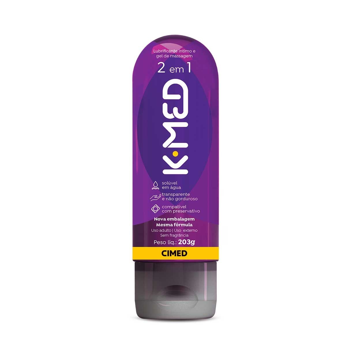 Gel Lubrificante Íntimo K-MED 2em1 203g