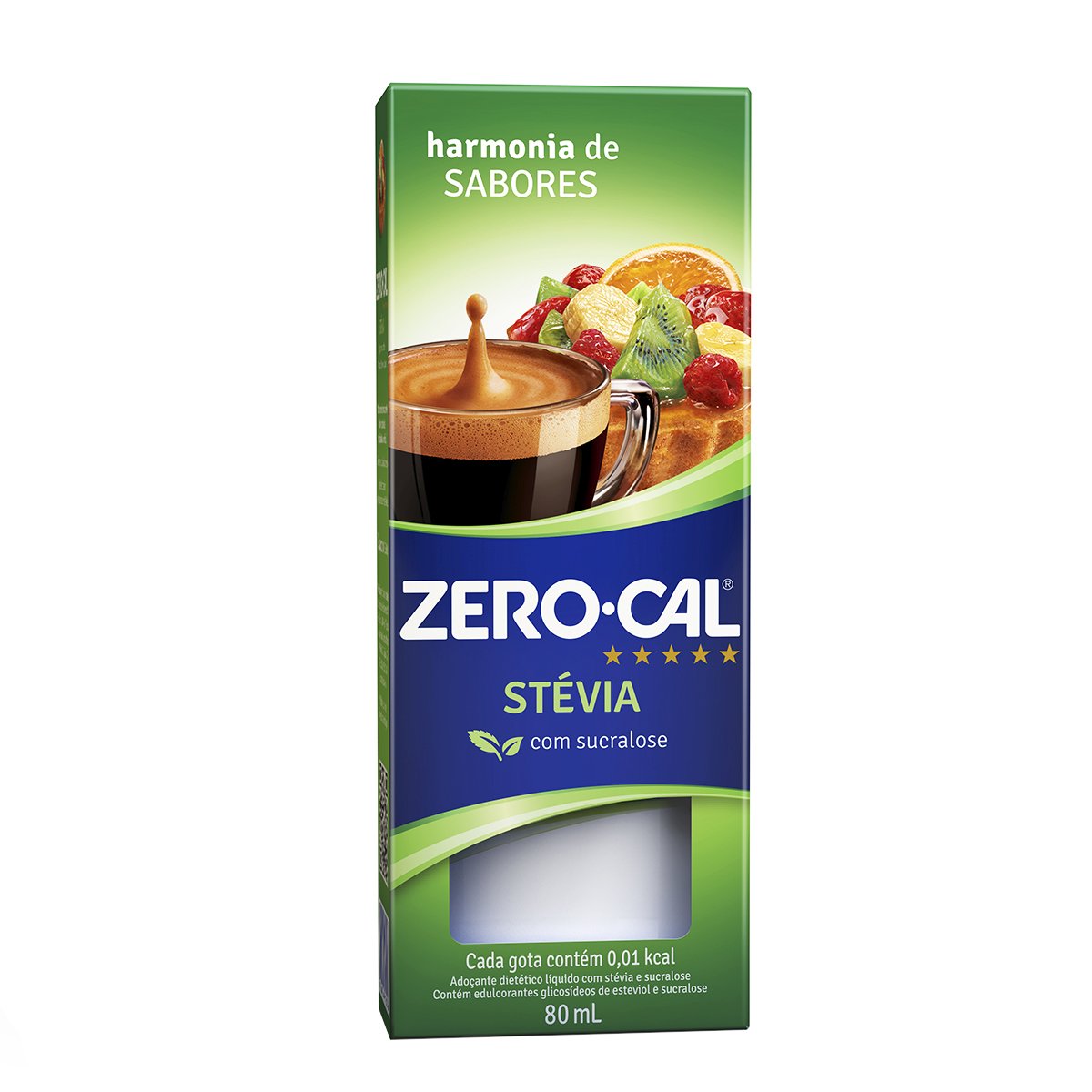 Adoçante Stévia Zero Cal 80Ml