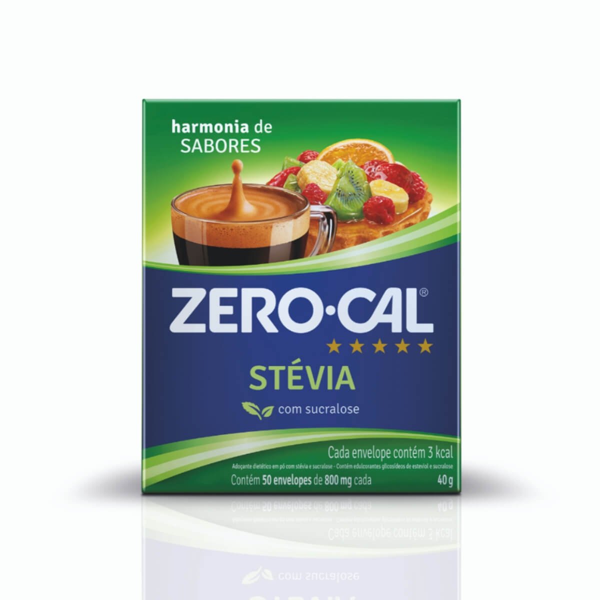 Adoçante Em Pó Stévia Zero Cal 40g