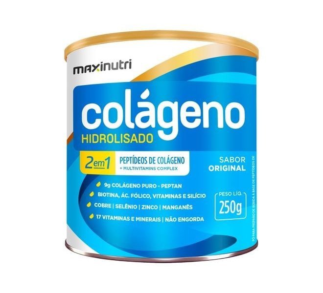 Colágeno 2 Em 1 Hidrolisado Original Maxinutri 250G